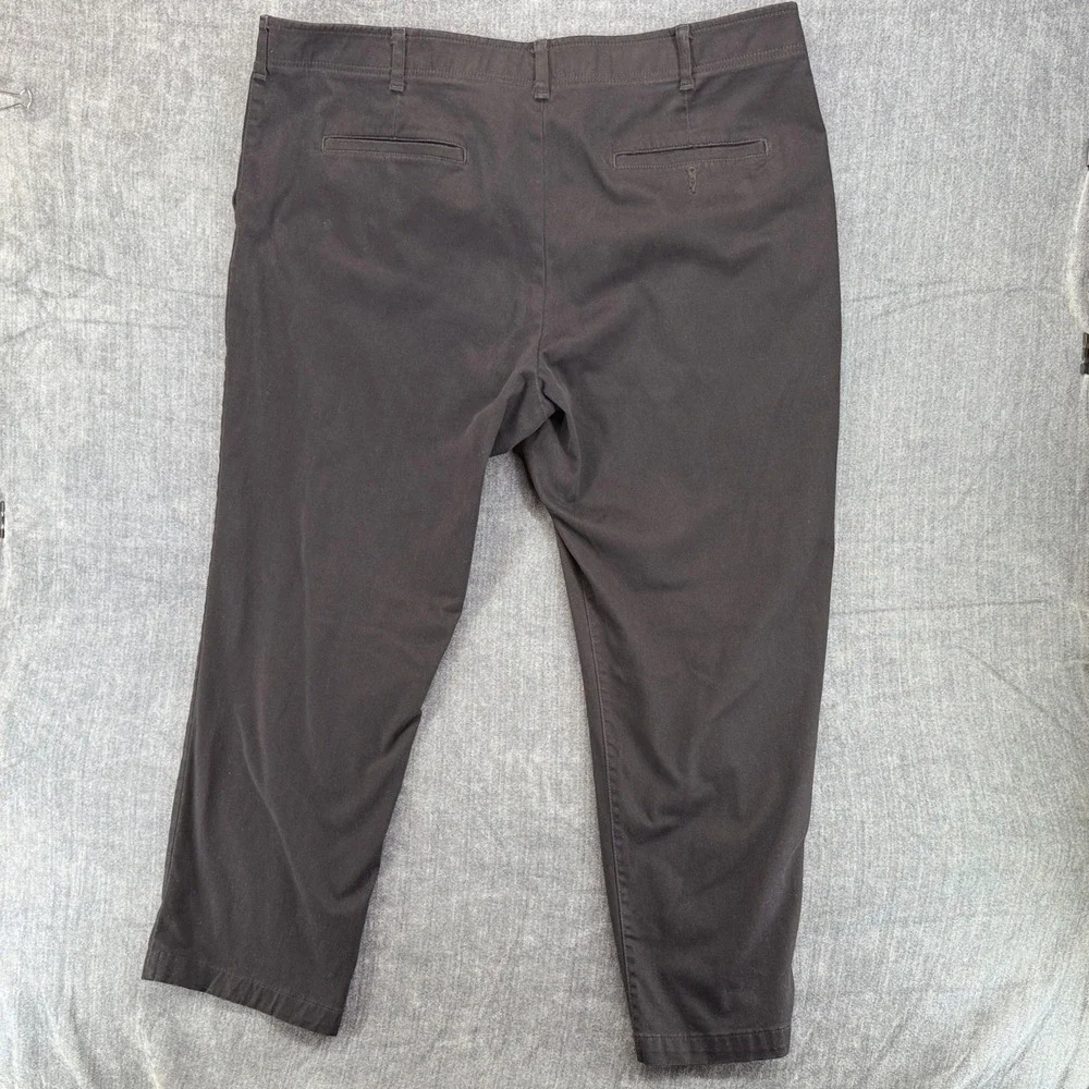 Lee Extreme Comfort Pants Mens 46x30 Black Cotton Blend Straight Chino Gorpcore